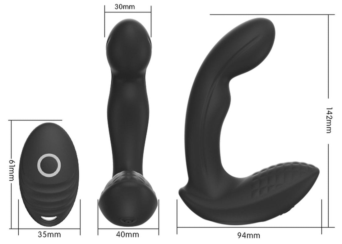 Aaron Prostate Massager | Ergonomic | Enhanced P-Spot | Remote Control