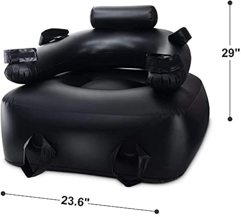 Ohh-Boy Inflatable Bondage Sex Sofa | 6.8" Perfect Slide Skin Dildo | Easy storage