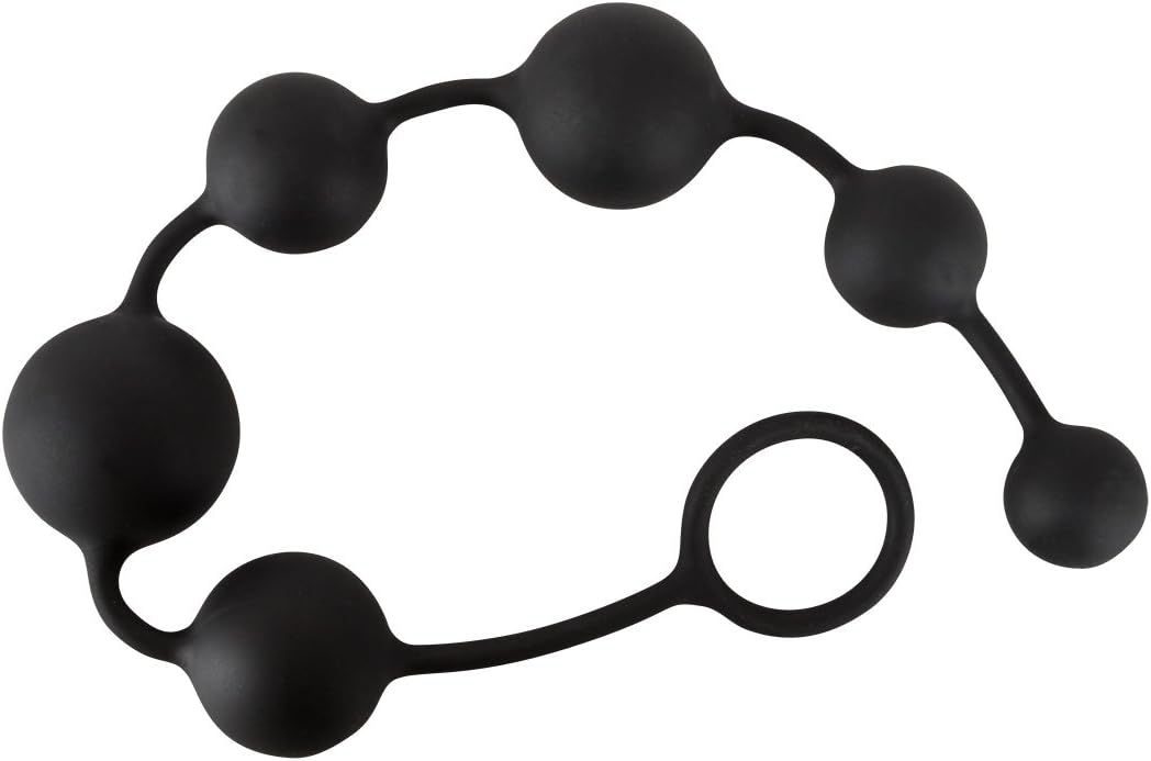 6 Balls Anal Butt Plugs| Silicone | Black