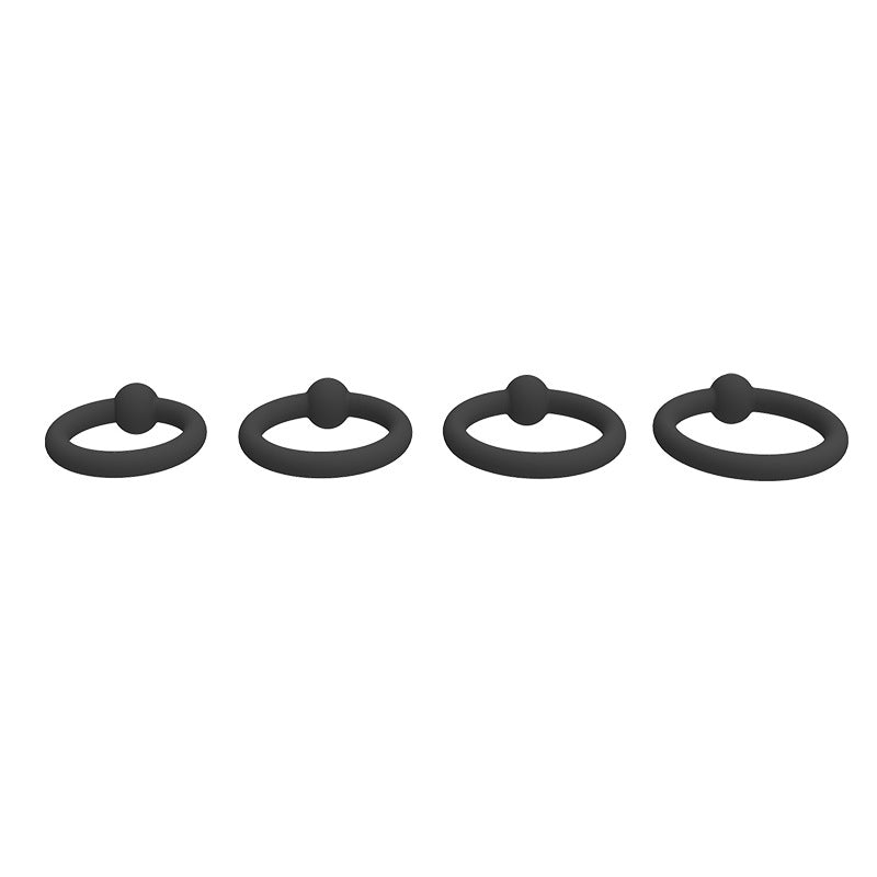 4 Pack Bulldog Flexible Silicone Cock Ring Set | Enhancer Combo | Climax delay