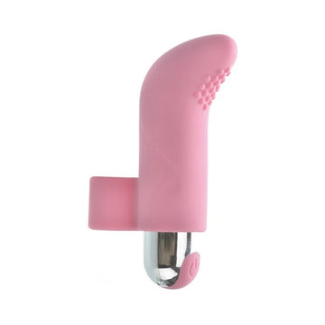 Come Closer Finger Vibe | Silicone Light Pink | Removable Bullet | 10 Modes