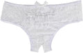 Joan Sloane Ruffled | Floral Lace | Open Crotch Panty | Plus Sizes