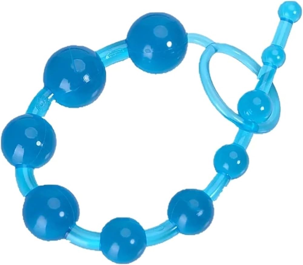 Come Closer Beginner's Anal Beads | Firm And Flexible | Blue