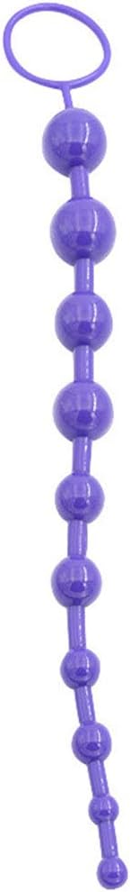 Long Anal Butt Plug Beads | Purple | 10 Balls