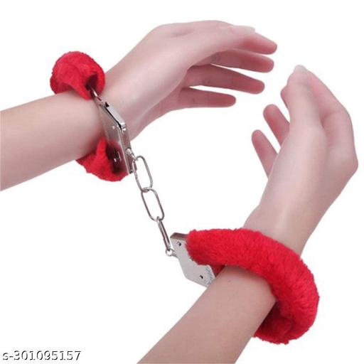 Come Closer Red Furry Cuffs | Fetish | Couples