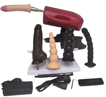 Tommy Gun Silent Thruster | 5 Pack Dildo | Remote | Floor Suction | Mega Thrust 260 Pr/m