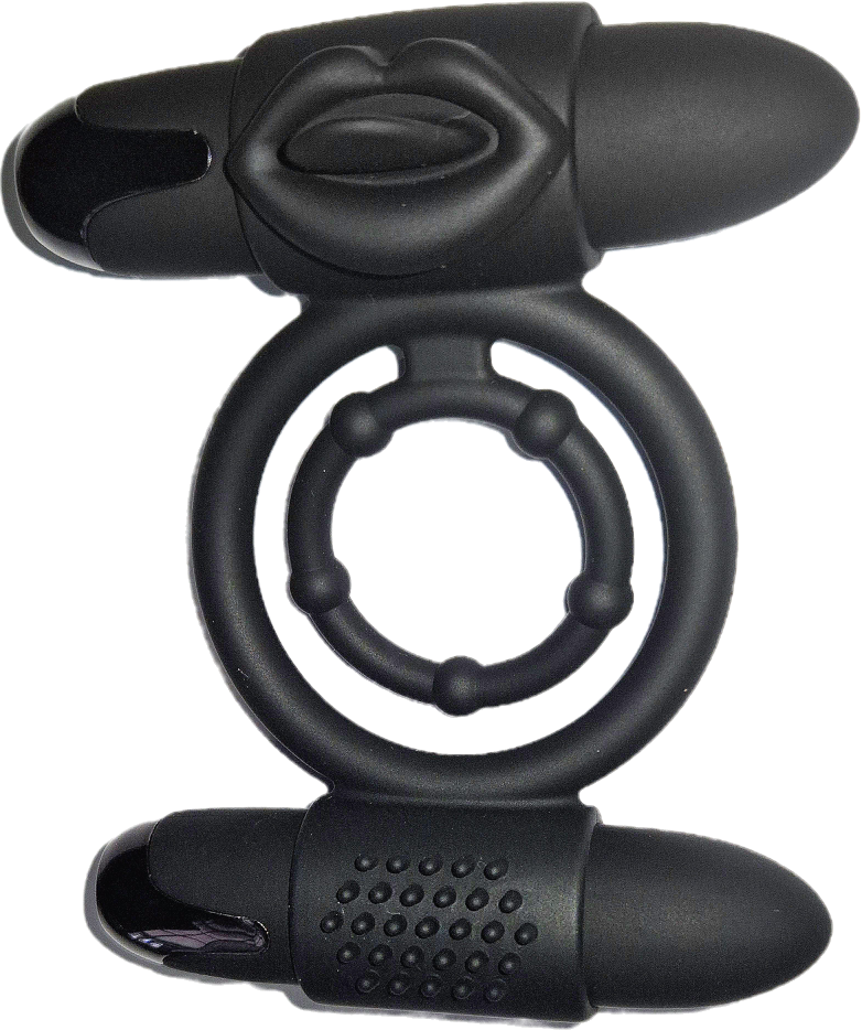 PowerPlay Vibrating Cock Ring | Twin Bullet | USB Rechargeable