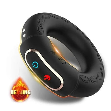 Cock Power Heat-Up Cock Ring | 10 Powerful Vibrations | USB