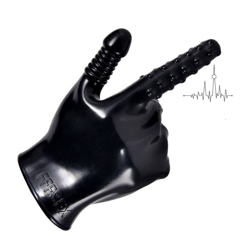 Oxballs Finger Fuck Glove Black | Buy Sex Toys Online | My Sex Shop