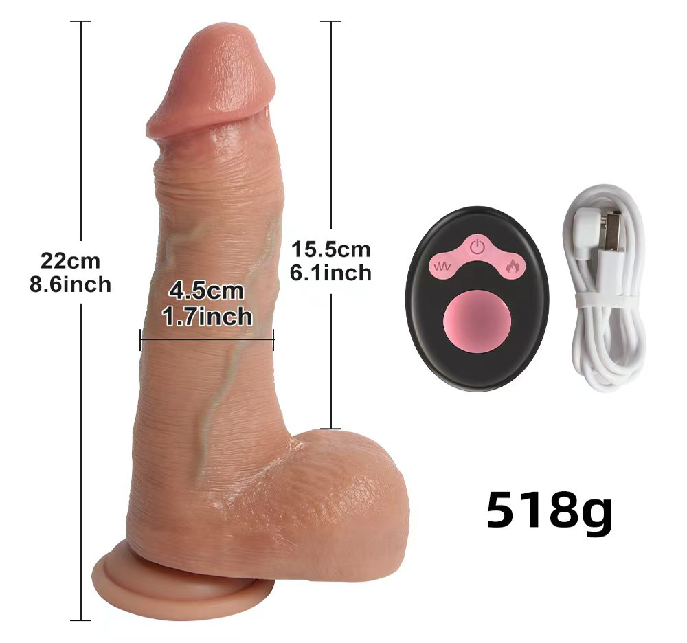 Fernando's Perfect Thrusting Head Boy |  Realistic 22cm Swing & Heating  Dildo | Remote | USB