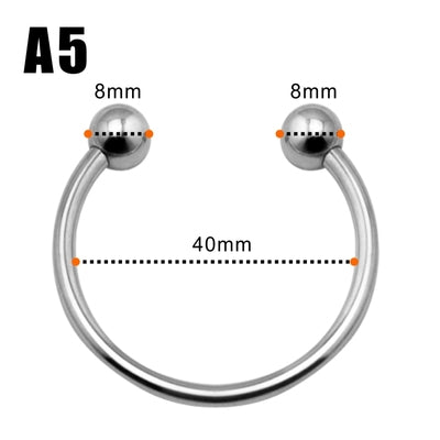 A5 Fetish Penis Glans Ring | Chrome | Delay Ejaculation | 45mm
