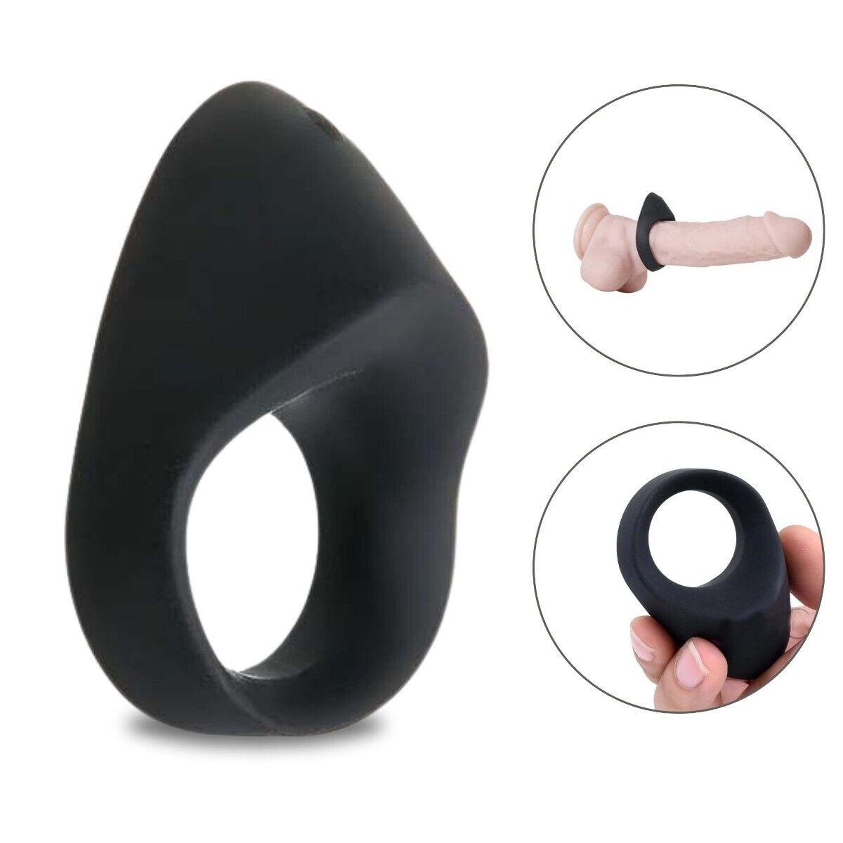 Zero Tolerance Night Rider  | Clitoral Stimulator |  USB Cock Ring | Black