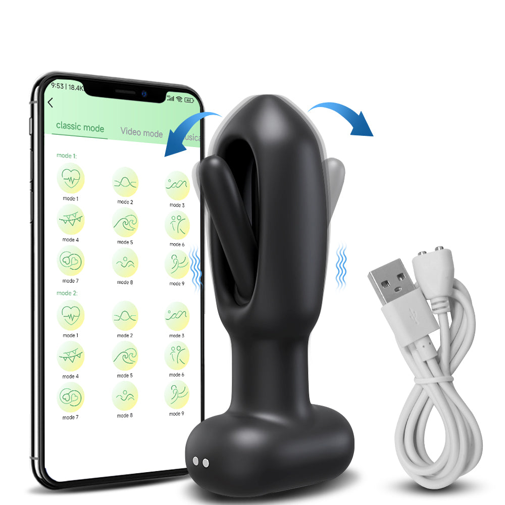 Booty Flicker Silent Vibrating Butt Plug | Unisex | Flapping Stimulation