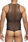 MOB Mesh Thong Body Tulle | Black | Erotic Wear | Stretchy