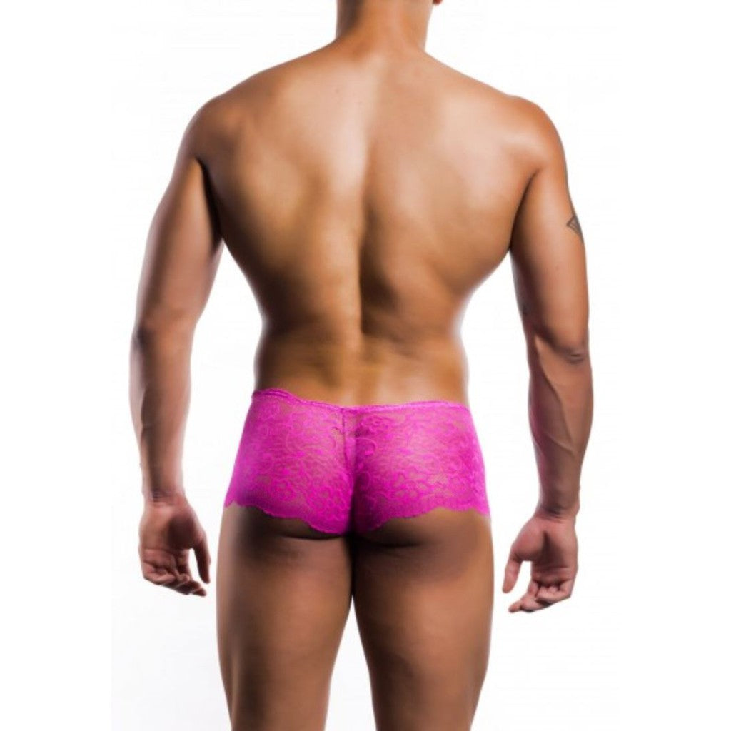 MOB Pink Lace Boy Short | Erotic Wear