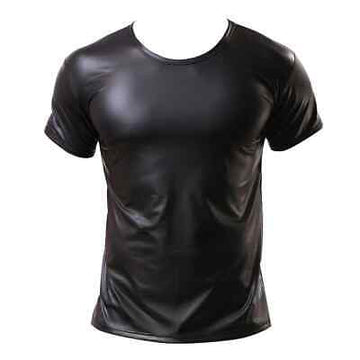 Come Closer Leather Shirt | Black | Stretchy | Vegan