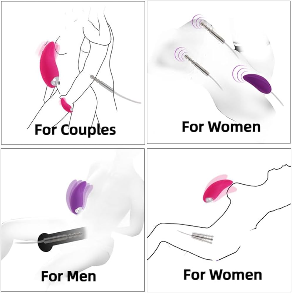 Calex 2 In One Vibrating Tongue Clit Massager| Stainless Urethral Plug | USB