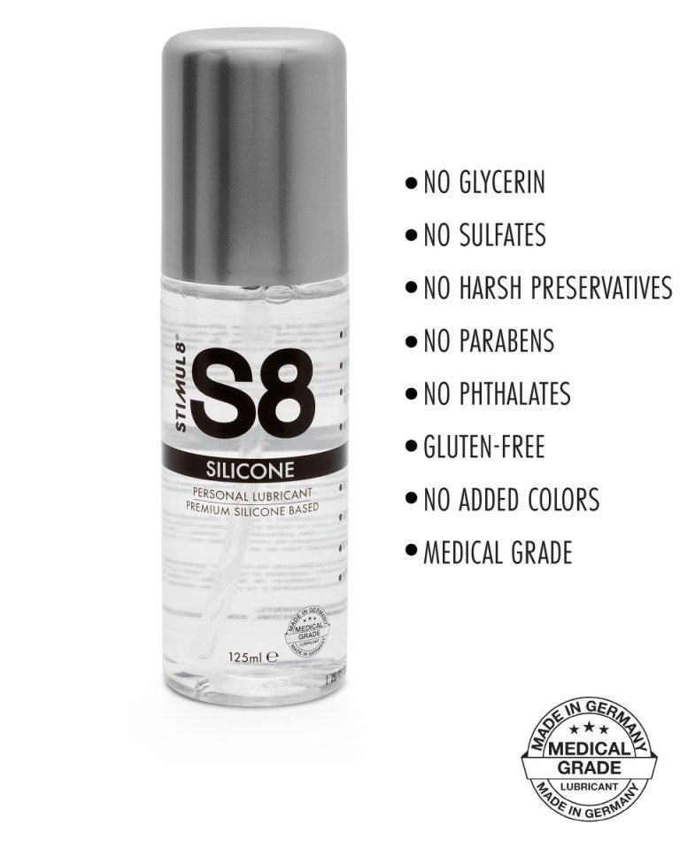 S8 Premium Silicone Lubricant | 125 ml Medical grade