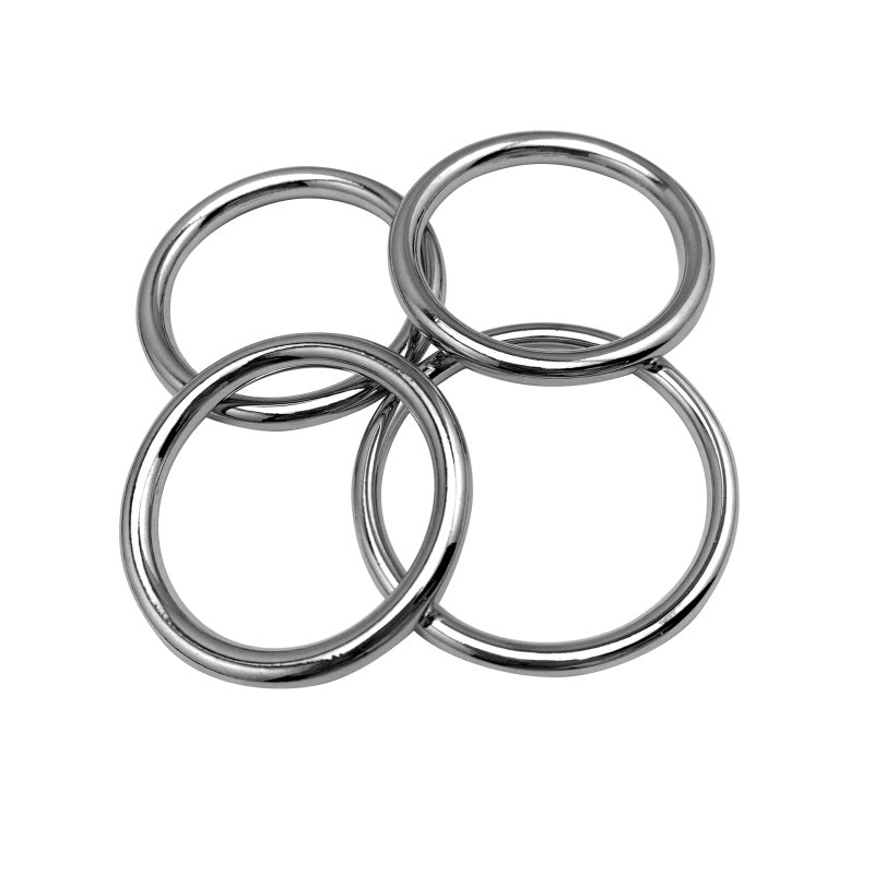 Come Closer Cock Ring Multi Set | Stainless Steel | Chrome