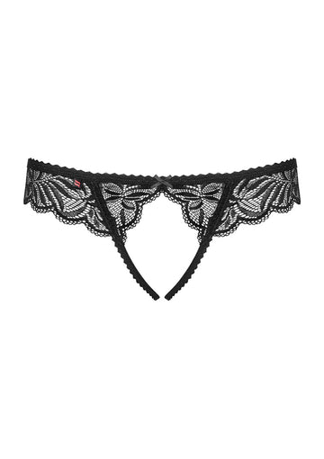 Obsessive Contica Crotchless Thong | Lace l Thong l Crouch less