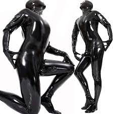 Come Closer Full Male Cat Suit | Rubber | Patent Vegan Leather | Shine